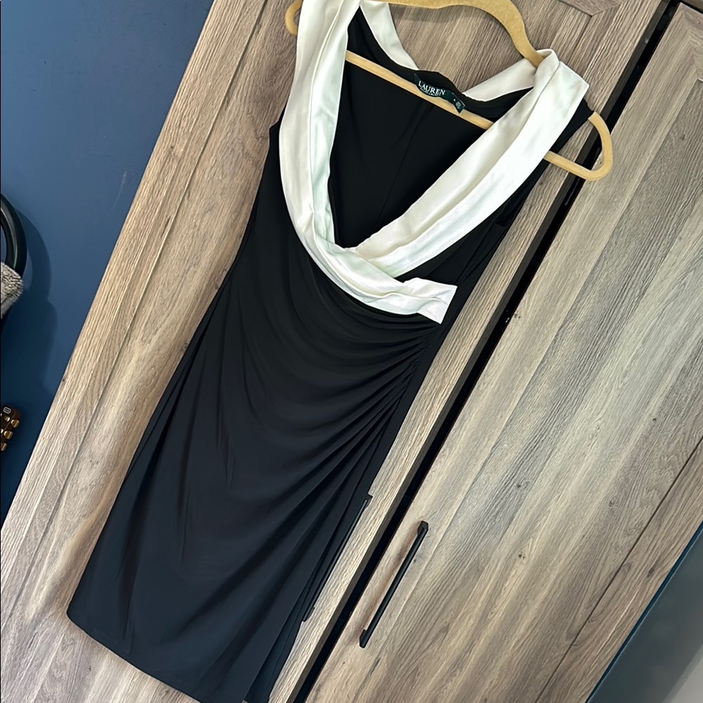 Elegant Black and White Dress